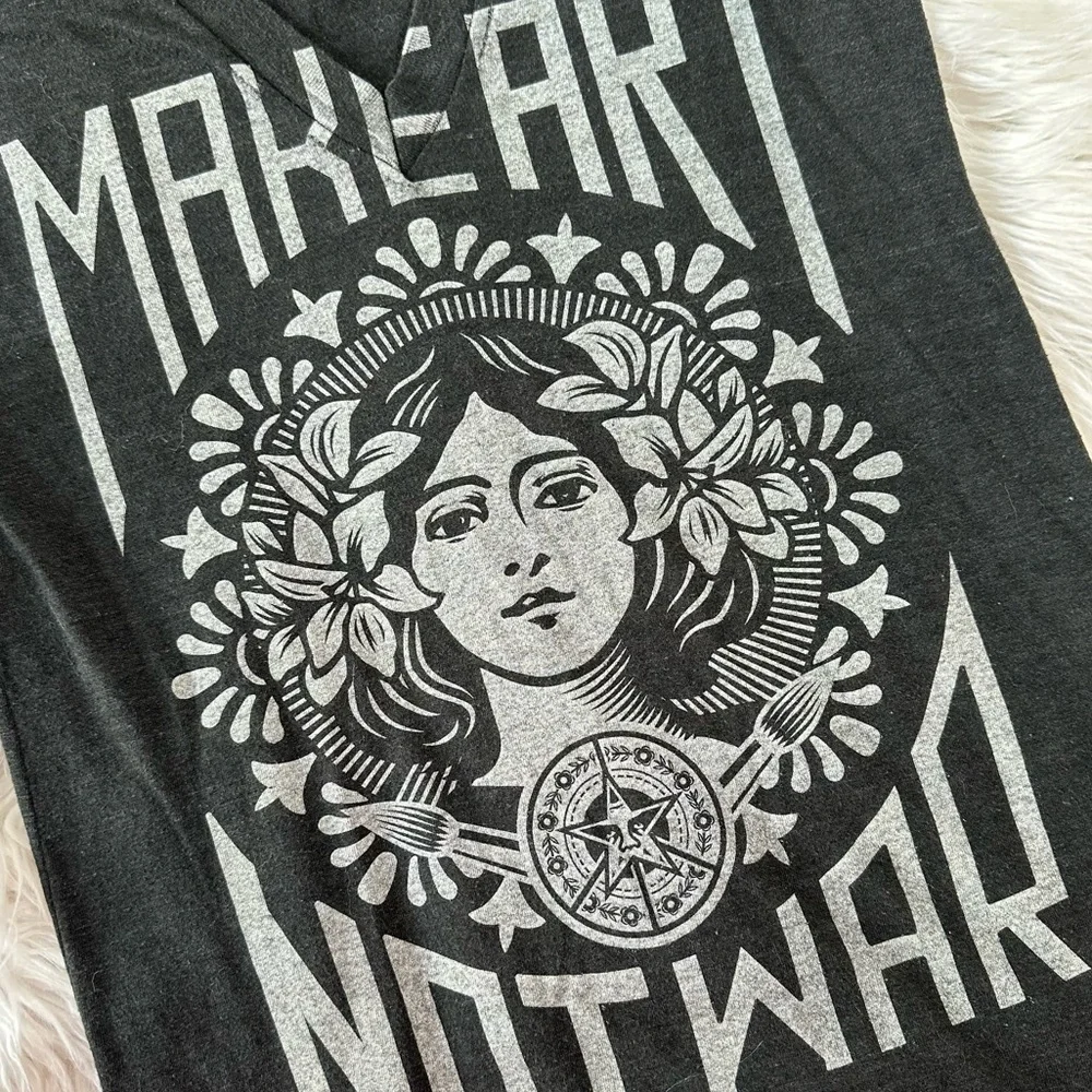 Obey • Make Art Not War Art Nouveau Deep V Neck - Picture 4 of 10